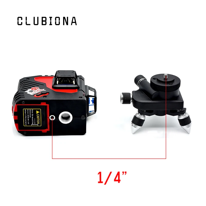 Многофункциональный самонивелирующийся лазерный лазер с 12 красными линиями и