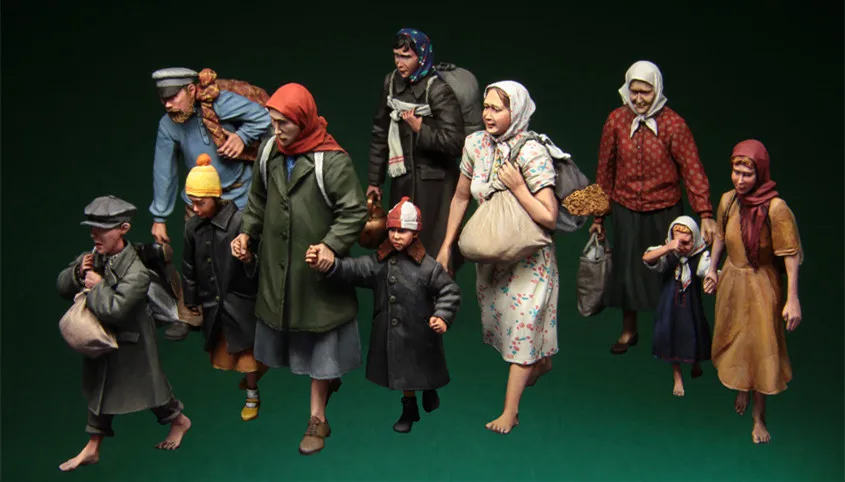 1/35 модельная фигурка из смолы комплект неразборный Неокрашенный 00S10 | Игрушки и
