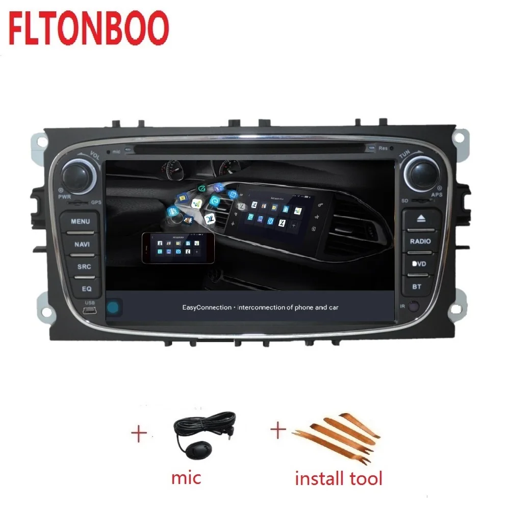 7 дюймов Android 9 для Форд Фокус 2 mondeo DVD радио gps навигации 3G BT Wi Fi 1 ГБ quad core Поддержка