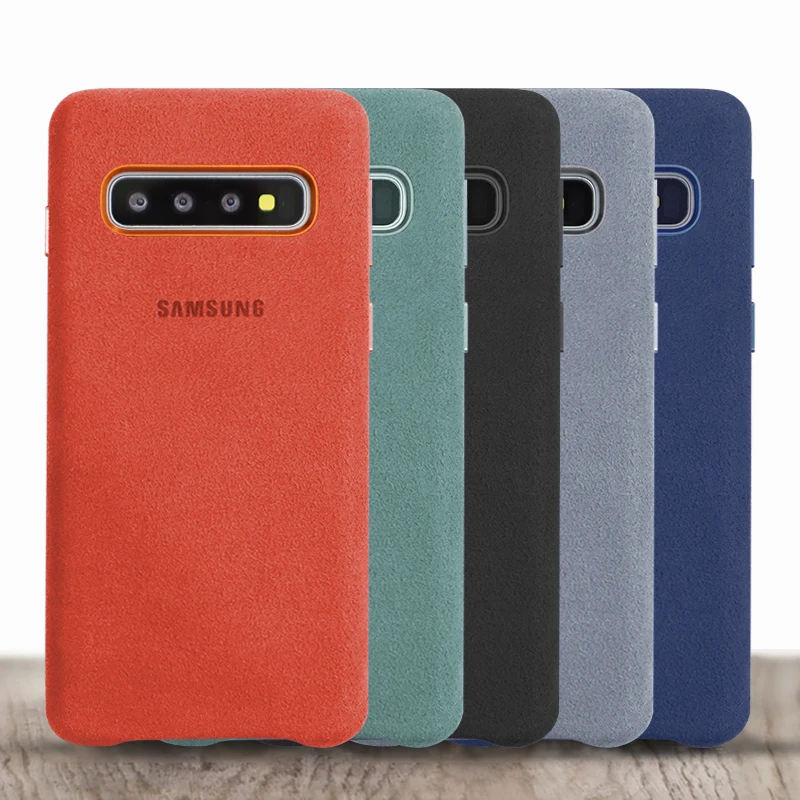 Чехол для samsung S10e Официальный Оригинальный чехол из натуральной замши Galaxy S10 Plus