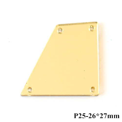P25-26X27mm Пробивая по доступной цене! 50 шт. шампанское зеркало пришить стразы неправильной формы акриловые зеркала на камнях со стразами для свадьбы платье B3597 - Цвет: P25-26X27mm
