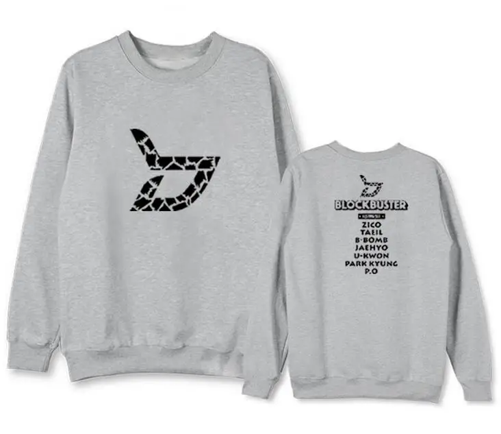 Тонкая Толстовка для любителей kpop блочный блок с принтом имени участника