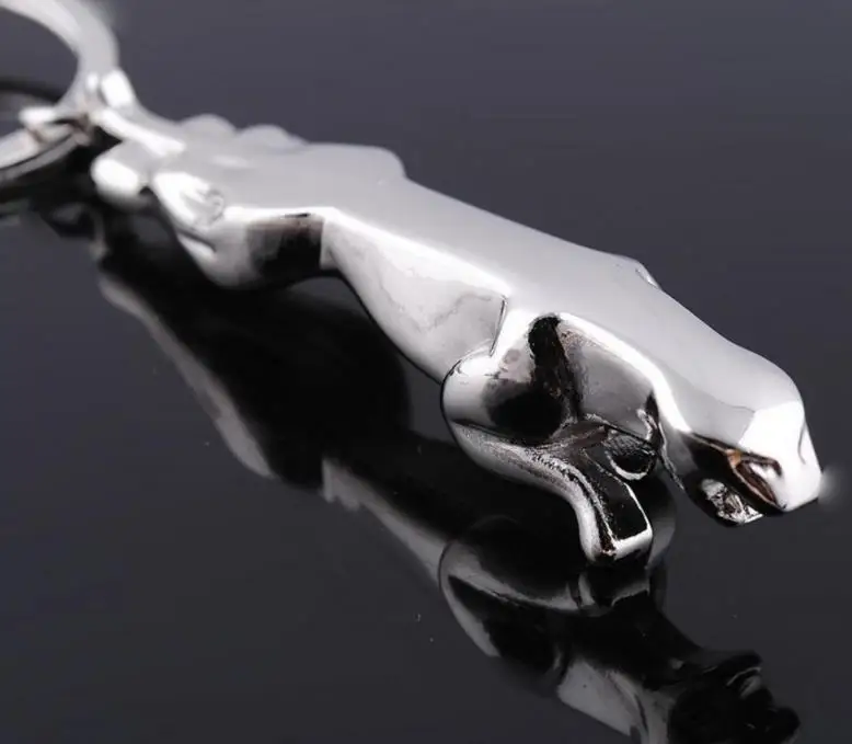 Jaguar leopard head брелок с логотипом автомобиля металлический стерео для ключей