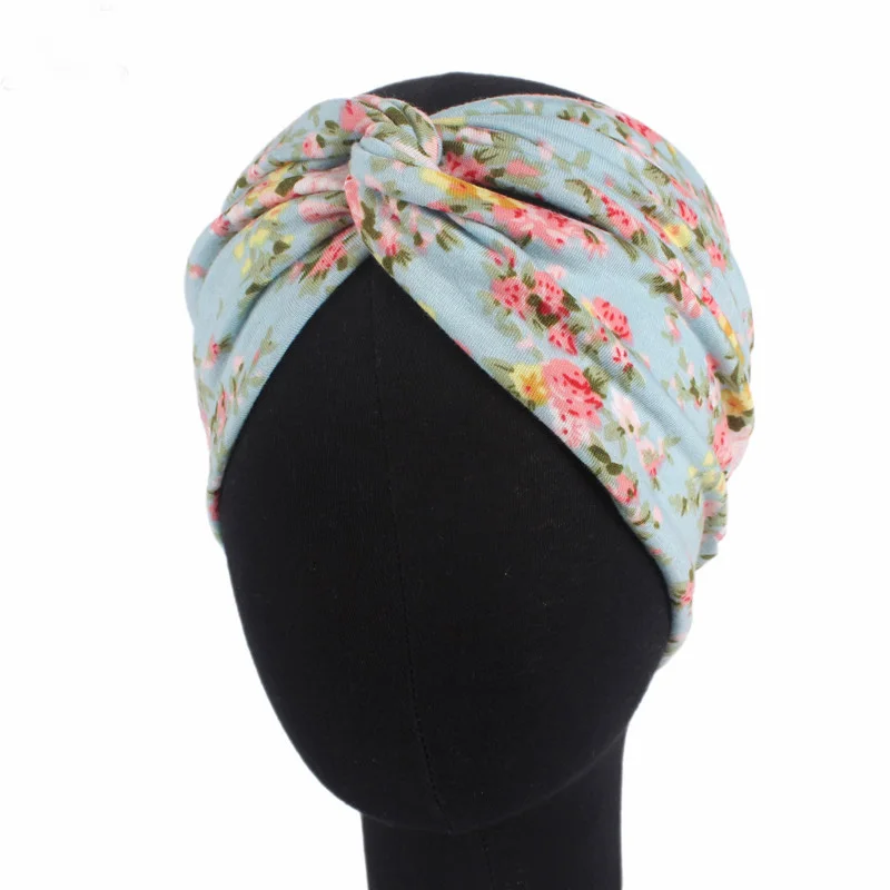 

12PCS Women Flora Print Headband Rope Elastic Hair Bands Gum Clip Women HeadwearTurban Hair Accessories Haarbanden Random Color