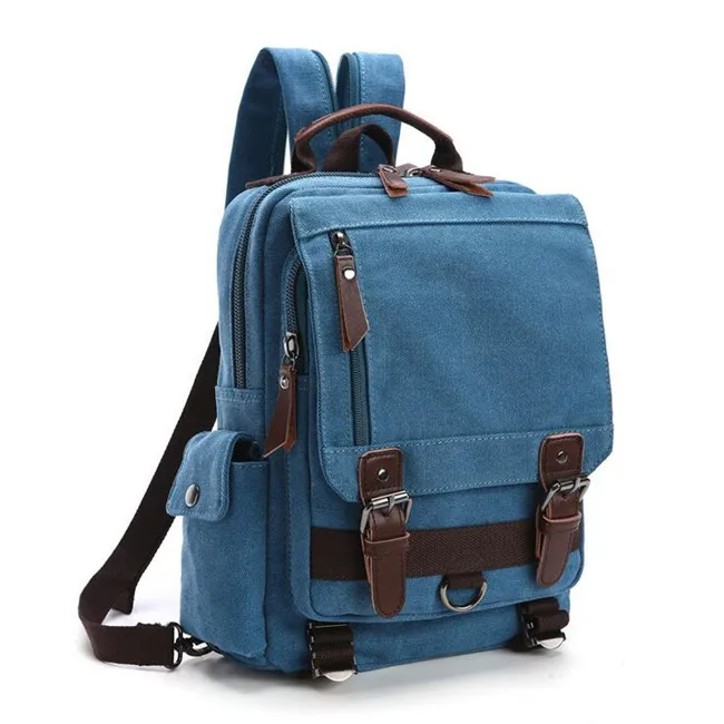

New multifunctional backpack canvas bags fashionable men and women backpack students womne