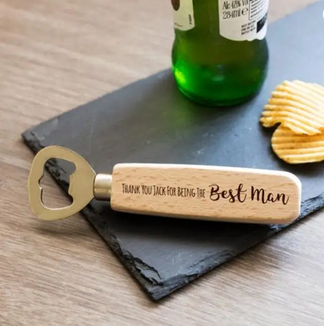 

personalize wedding usher bestman groomsman proposal bottle Openers birthday Wood bar Bottle Opener thank you Christmas gifts
