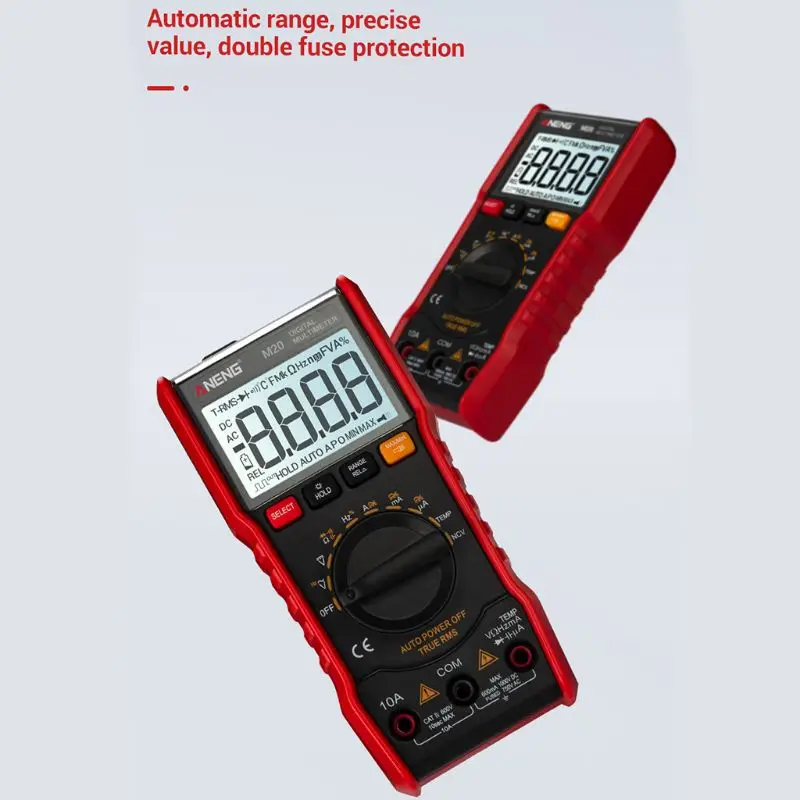 

M20 Digital Multimeter 6000 Counts Esr Meter True RMS Voltmeter NCV Frequency Temperature Battery Tester Auto Range