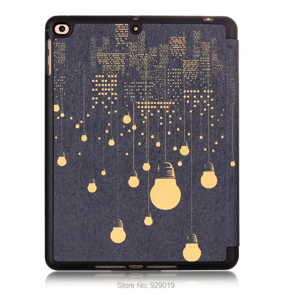 Чехол для iPad 9,7(6-го поколения)/(5-го поколения) для iPad Air 2& 1 Smart Cover с держателем карандаша и функцией автоматического сна/пробуждения