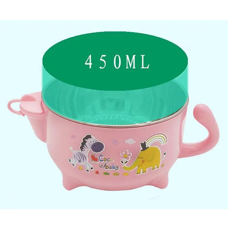 Детская чаша с крышкой контейнер для еды Чаша кормления Набор детских тарелок