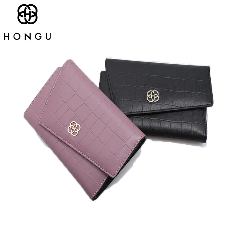 HONGU модные клатчи сумки для женщин кошелек женские длинные кошельки с застежкой