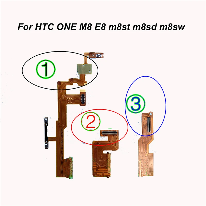 Выключатель питания/Кнопка громкости гибкий кабель для htc ONE M8 E8 m8st m8sd m8sw оригинальные протестированные запасные части для мобильных телефонов