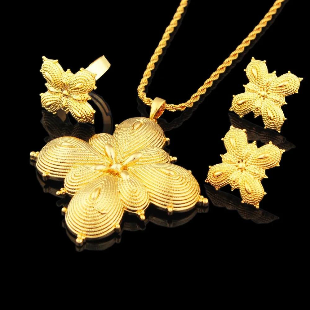 Новейшая подвеска с подвеской/кольцом/сережкой/ожерелье 22 к золото Модный