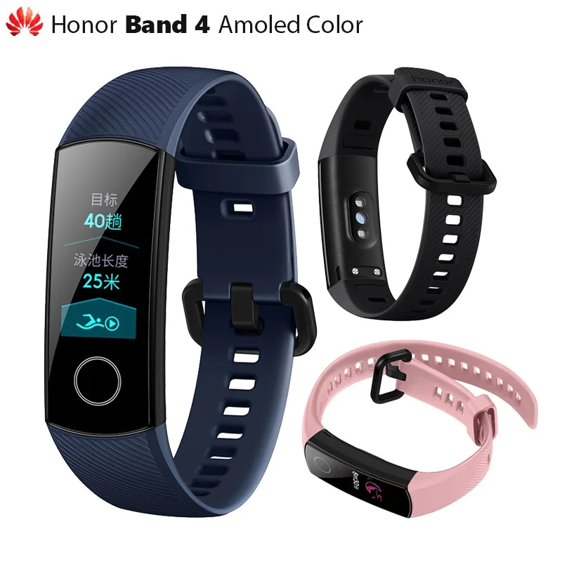 В наличии! Оригинальный Смарт браслет Huawei Honor Band 4 с цветным экраном сенсорная