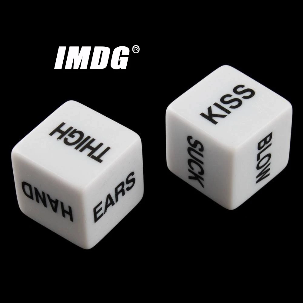 

A Pair Sexy Dice English Couples Dice Creativity White Game Passion dice