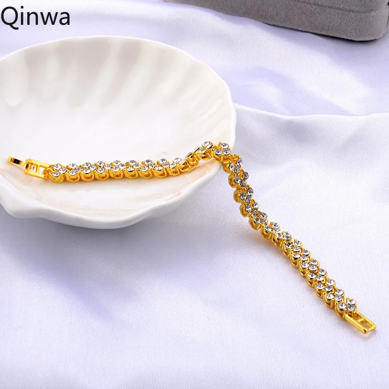 2019 новый изысканный роскошный браслет с кристаллами для женщин свадебный