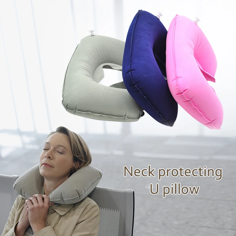 U образная подушка для шеи Автомобильная отдыха на шее дорожная надувная