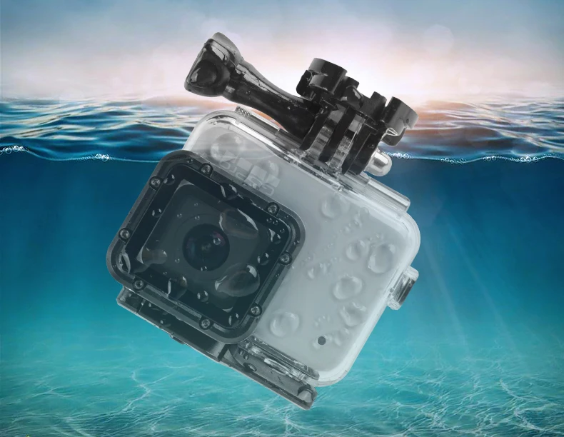 Hero7 Водонепроницаемый чехол Корпус для дайвинга 45 м подводный+ Сенсорная задняя дверь Крепление для GoPro Hero 7 серебряный белый Go Pro Аксессуары