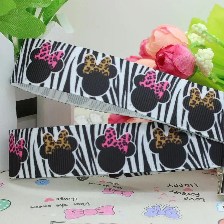 7/8 '' Микки и Минни Маус мультфильм печатных grosgrain ленты hairbow головные уборы вечерние украшения «сделай сам» оптом OEM 22 мм S290