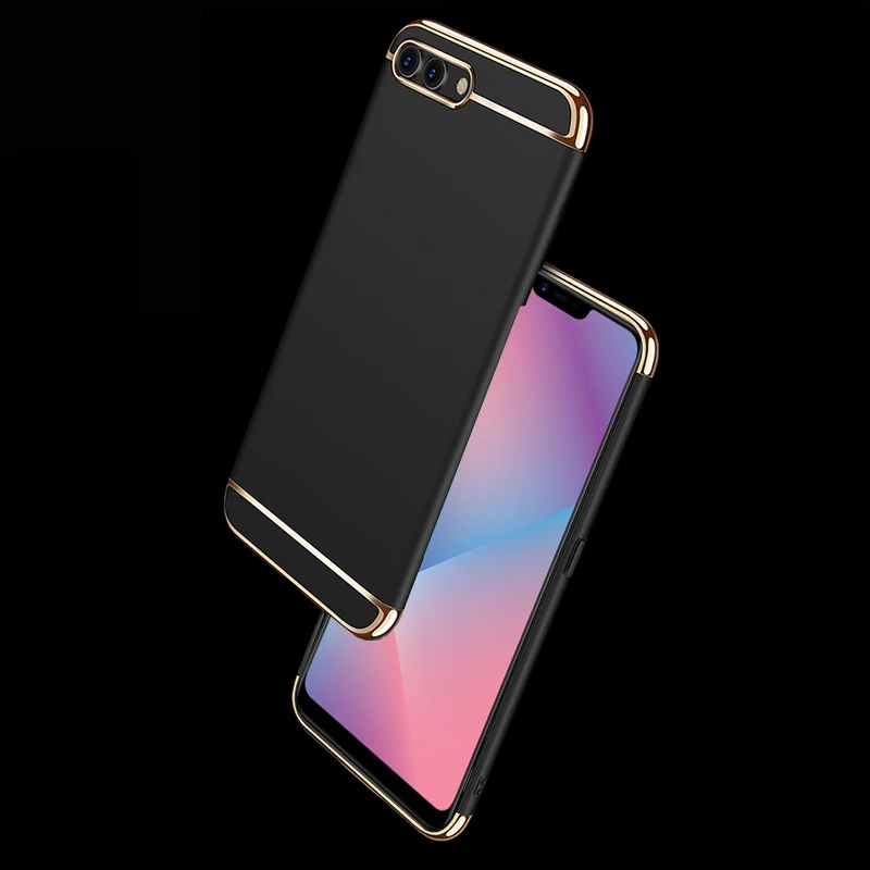 OPPO A5 чехол задняя крышка Funda модный 3 в 1 полный защитный для телефона A3s