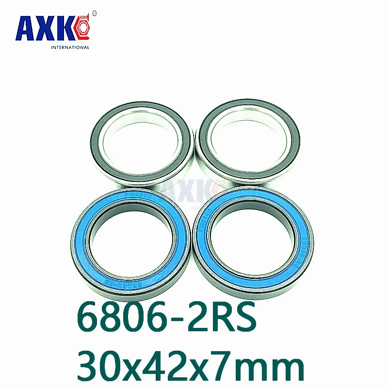 2021 New Rolamento Axk Free Shipping 2pcs 6806 61806 2rs Si3n4 Ceramic Ball Bearing Rubber Sealed Bb30 Hubs 6806-2rs 30x42x7mm |
