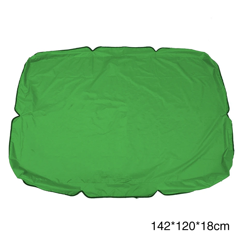 Green 142x120x18cm Домашнее кресло тент качели крышка водонепроницаемый сад пылезащитный солнцезащитный крем сменный навес верхняя износостойкая патио - Цвет: Green 142x120x18cm