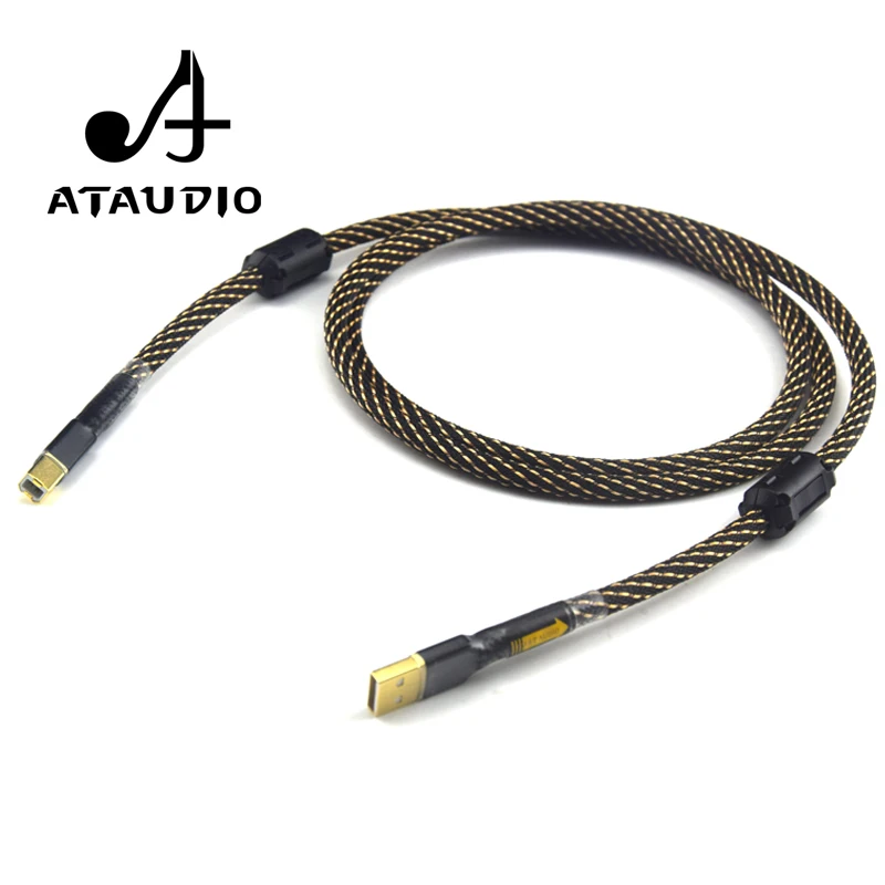 

ATAUDIO Hifi USB Cable High Quality Type A to Type B Hifi Data Cable For DAC