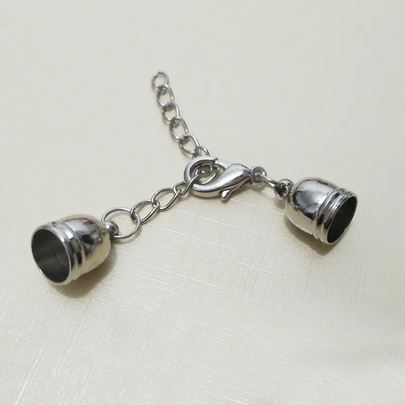 Ожерелье чокер с кисточками кожаные обжимные шнуры Концевики застежкой