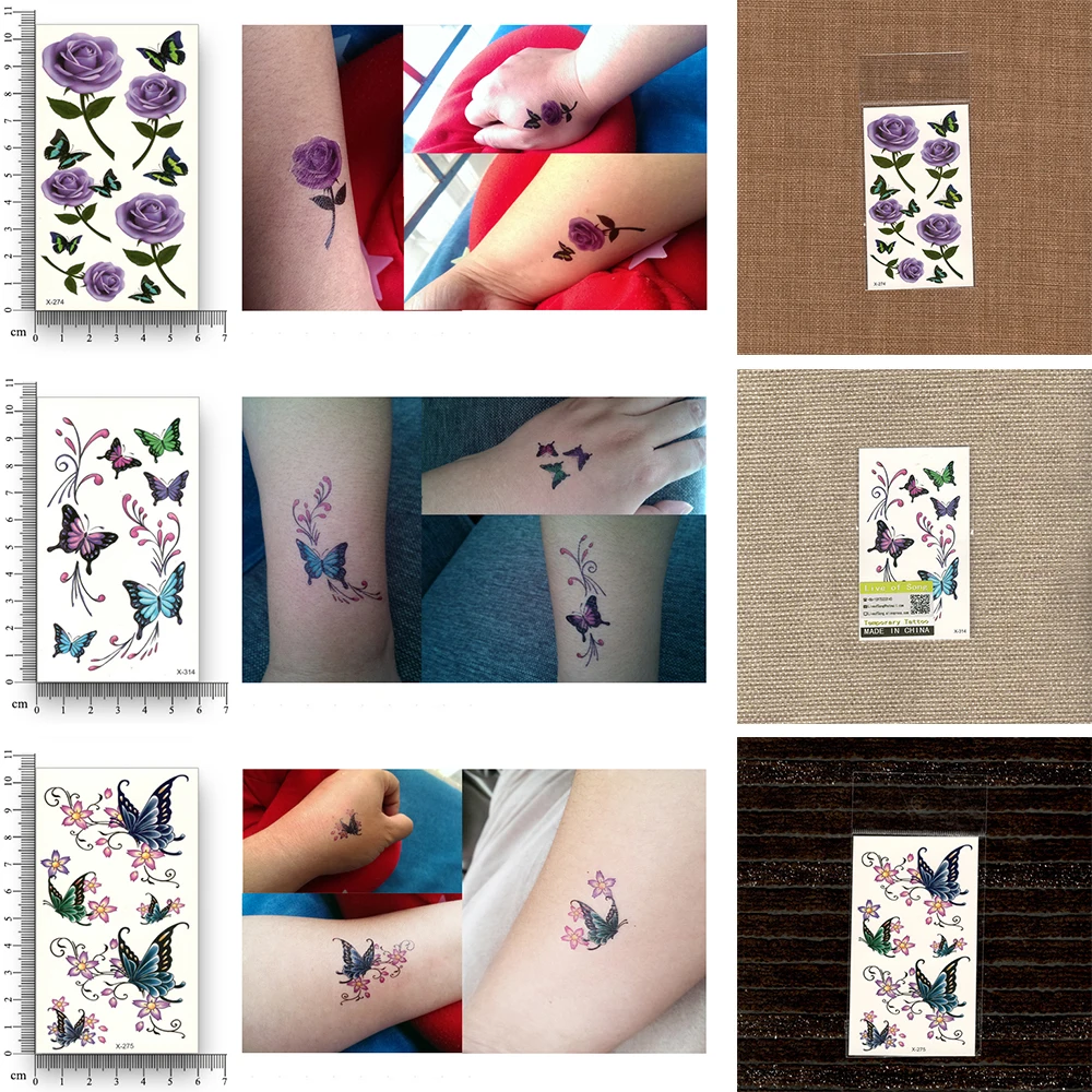 30 шт. Поддельные Временная водостойкая Татуировка переводятся с помощью воды