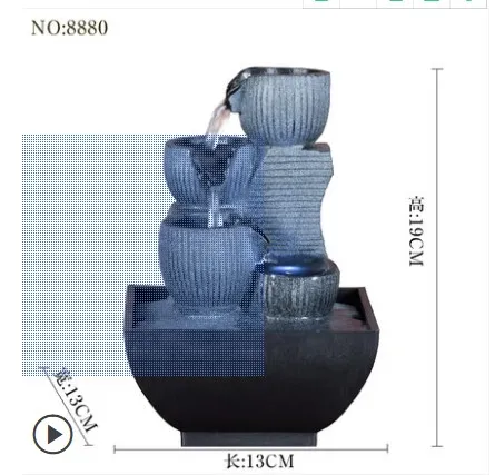 Маленький фонтан воды особенности фэн-шуй колеса рабочего украшения дома | Дом и