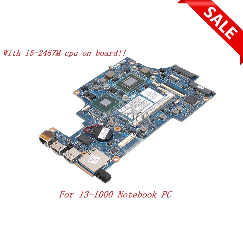 

Nokotion QAZ61 LA-8044P материнская плата для Hp Folio 13-1000 672352-001 13,3 ''ноутбук ПК материнская плата с i5-2467M CPU на борту