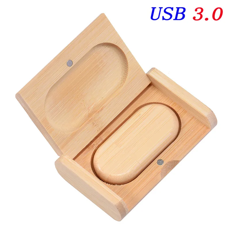 JASTER USB 3,0 фотография подарок внешний накопитель 4 ГБ/8 ГБ/16 ГБ/32 ГБ/64 ГБ(более 10 шт. бесплатный логотип)+ коробка - Цвет: bamboo usb box