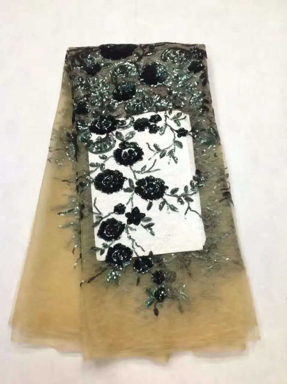 2017 новейший дизайн ручной работы африканская органза кружевная ткань fushia Цвет