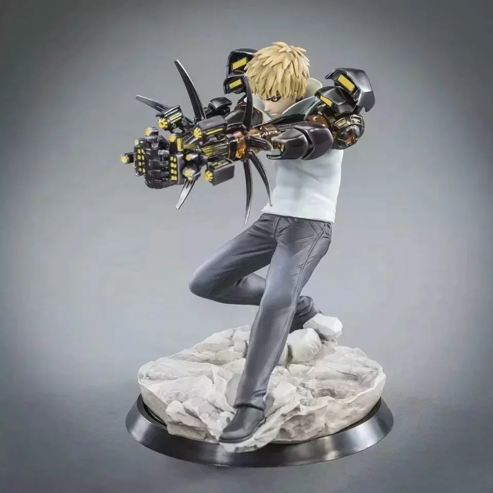 Аниме One Punch Man Genos фигурка Коллекционная модель игрушки 15 см аниме ПВХ Фигурки для