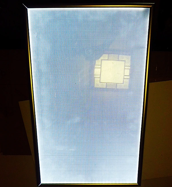 Ультратонкий алюминиевый профиль для ресторана Панель меню со светодиодный Ной