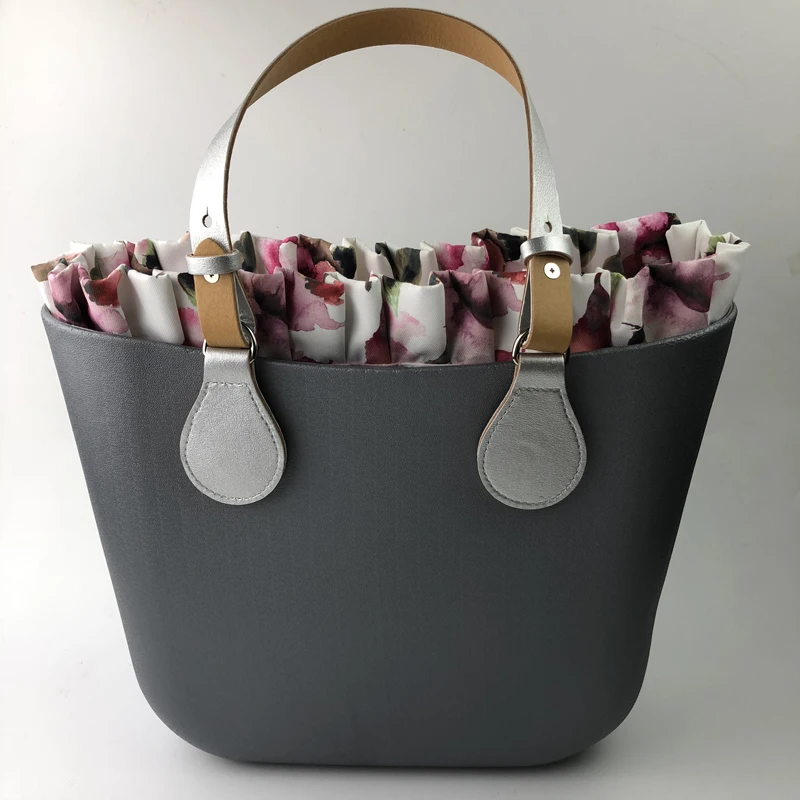 Цветочная кайма печать внутренняя молния карман подкладка для классического