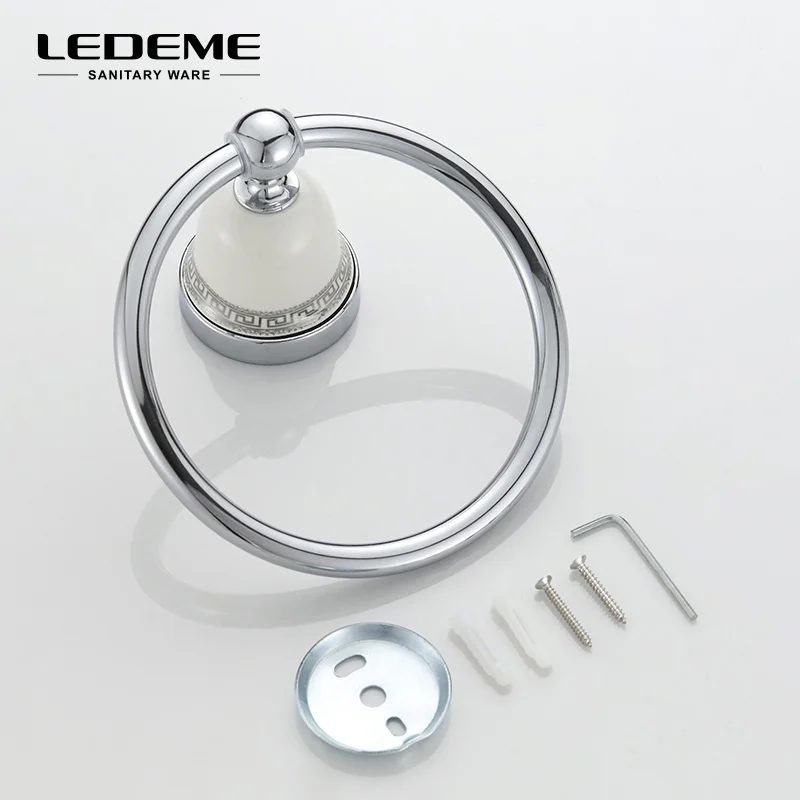 LEDEME серебряное классическое банное полотенце для ванной комнаты кольцо