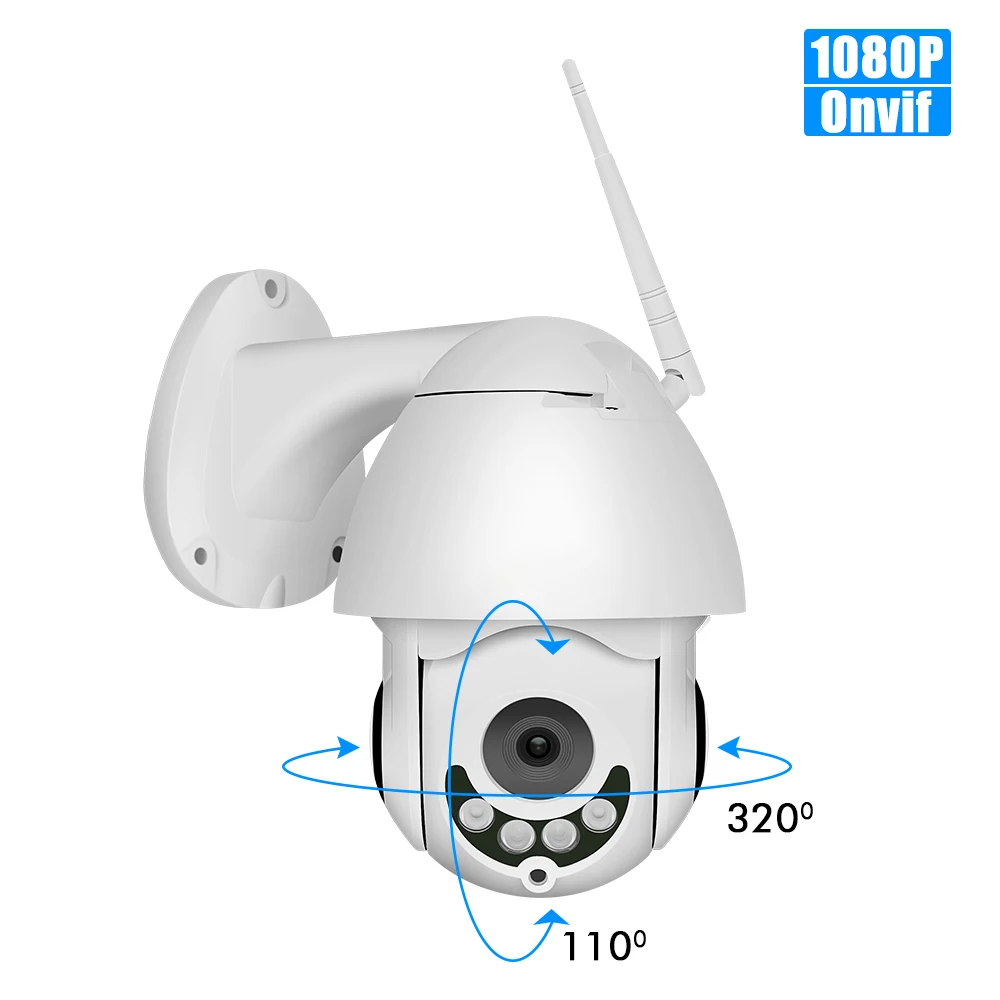 Водонепроницаемая камера видеонаблюдения 2 МП Full HD Wifi PT беспроводная 3 6 мм|Камеры