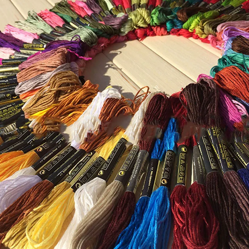 100 шт. хлопковые нитки для вышивки искусственные нити Набор крестиком