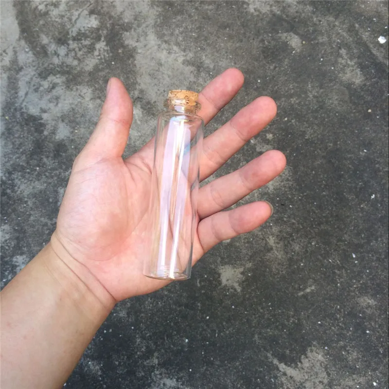 Стекло Pendants10ml 20 мл 25 мл 30 мл 40 мл стеклянные бутылки с пробкой Пустые Подвески в форме бутылочек стеклянные банки украшение в виде флакончика кулон 24 шт