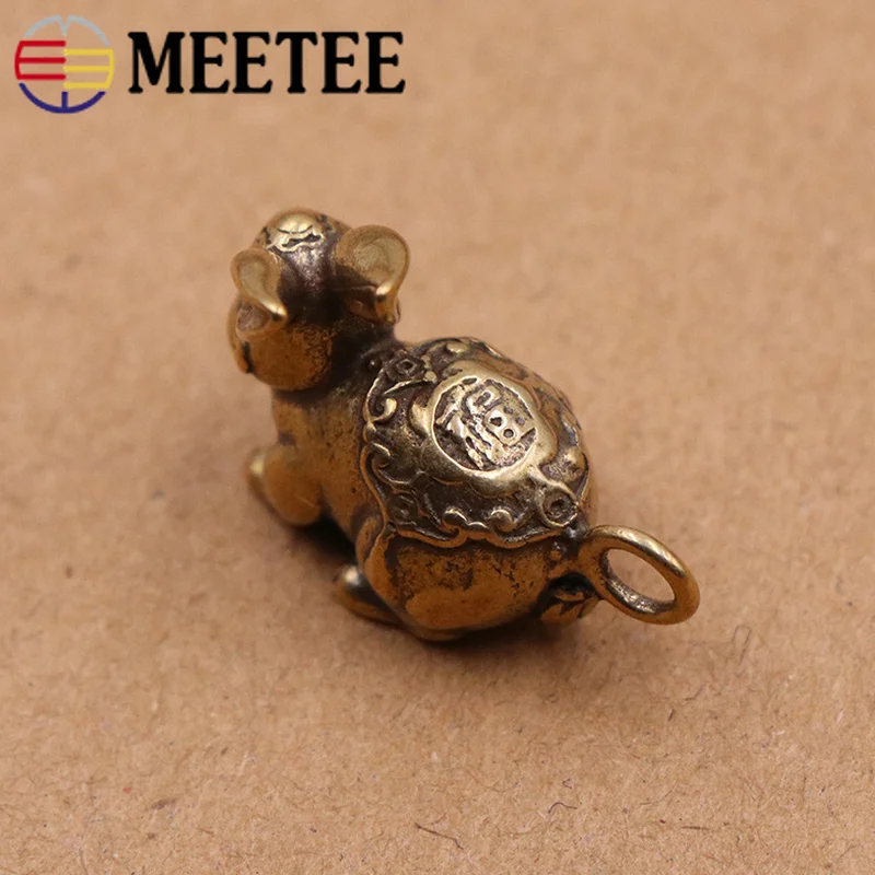 Meetee, 1 шт./2 шт., 26X21 мм, Чистая латунь, Висячие пряжки, брелок, подвеска, сделай сам, ручная фурнитура, ремесло, украшение, аксессуар, BF049