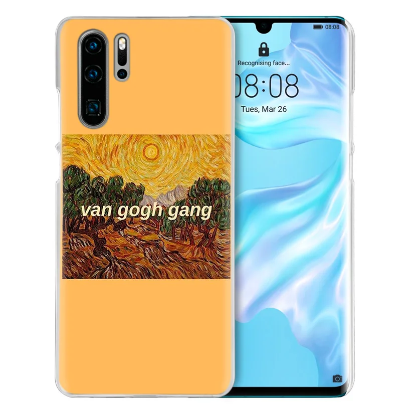 Чехол Van Gogh Sky для huawei P20 P Smart Z Plus P30 P10 P9 P8 mate 10 20 lite Pro, Роскошный Жесткий чехол для телефона из поликарбоната