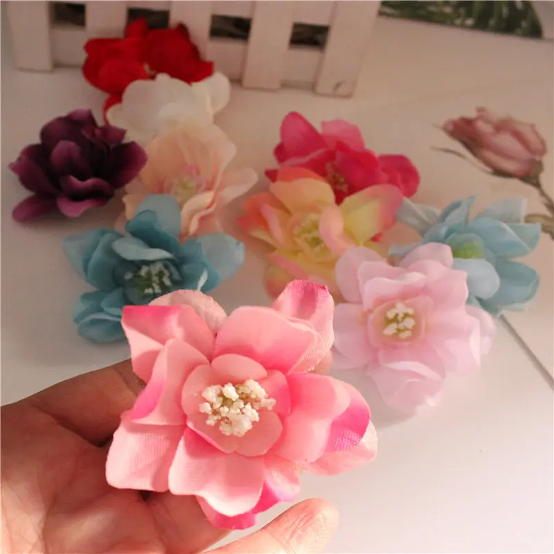5 шт. искусственные Пионовые розы маленькие головки орхидеи товары для дома и