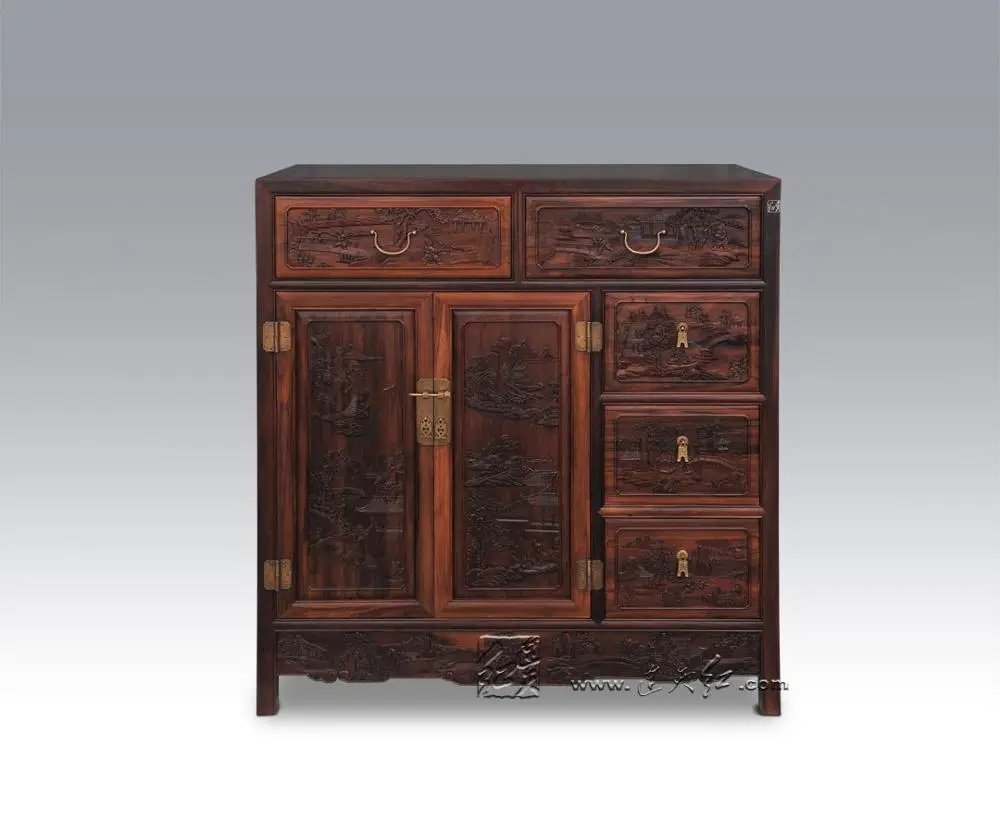 Burma Rosewood GG31 Твердый деревянный Классический ретро комод мебель для гостиной палисандр дисплей шкаф для хранения из красного дерева кровать полки столы - Цвет: Burma Rosewood GG31