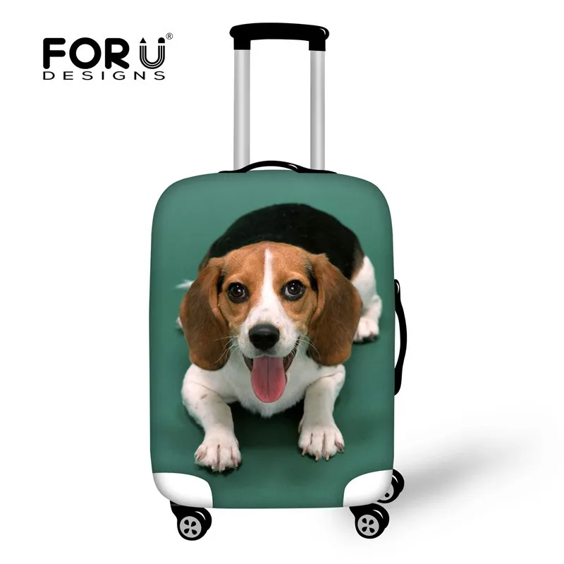 FORUDESIGNS, 3D Schnauzer, водонепроницаемый чехол для багажа, защитные пылезащитные Чехлы для собак, животных, Дорожный чемодан, чехол для 18-30 дюймов, чехлы - Цвет: H5649