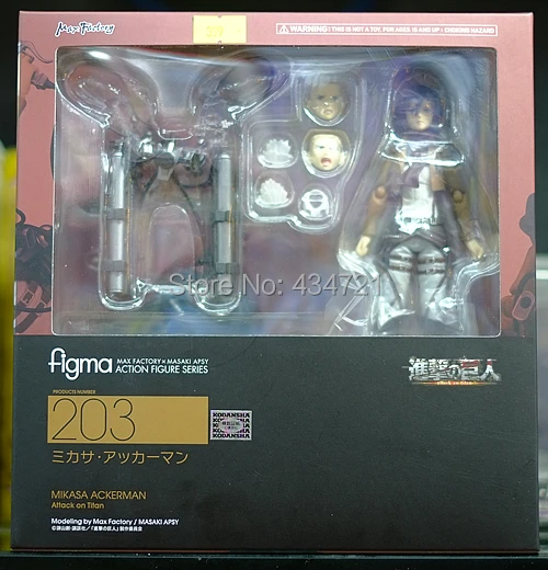 Экшн фигурки японского аниме атака на Титанов Mikasa Ackerman 203 игрушки 6 дюймов|attack on
