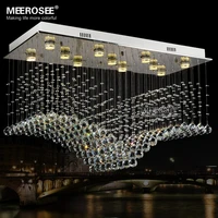 rectangle crystal ceiling light fixture ceiling k9 crystal lamp lampara techo lustres de sala for living room free shipping