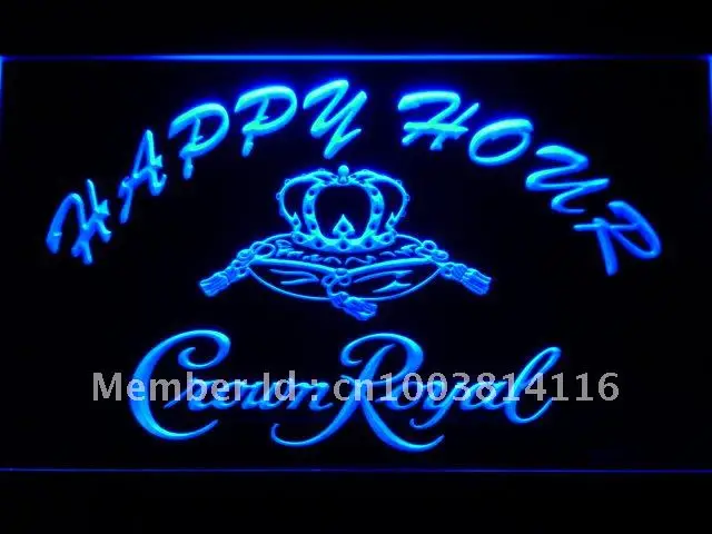 625 Корона Королевское пиво Happy Hour бар светодиодный неоновый знак с переключателем