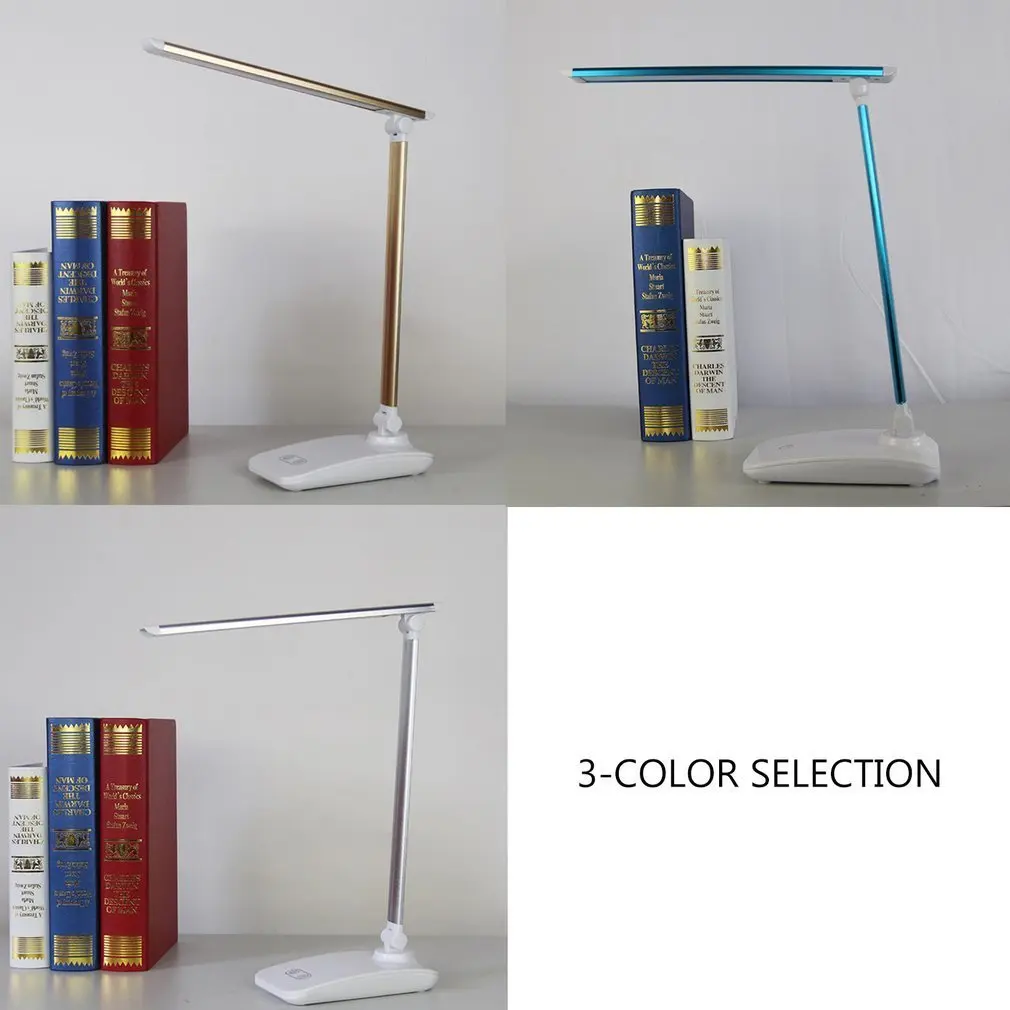 Ультра тонкий светодиодный настольная лампа Портативный USB универсальный глаз
