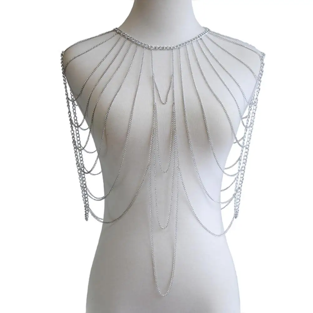 Женская цепочка для танца живота летняя пляжная на плечо | Украшения и аксессуары