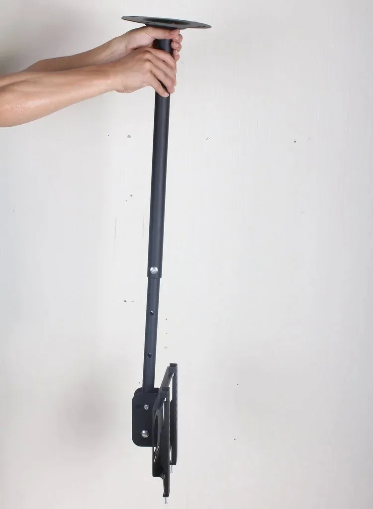 360 Degree 60-2000mm Height Adjustable 32"-60" Ceiling TV Mount Bracket LED LCD Monitor Holder Max. VESA 600x400mm Loading 25kgs